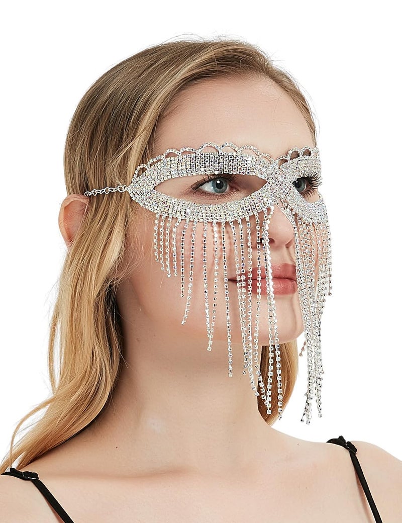 Astage Lady Cosplay Belly Dance Jewelry Coin Veil Halloween Accessories Diamend Decoration - Image 3